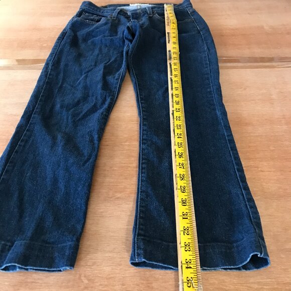Vintage Levi's 529 Curvy Boot Cut Jeans Women 29 Blue Mid Rise Dark Wash 18271 - Picture 5 of 14